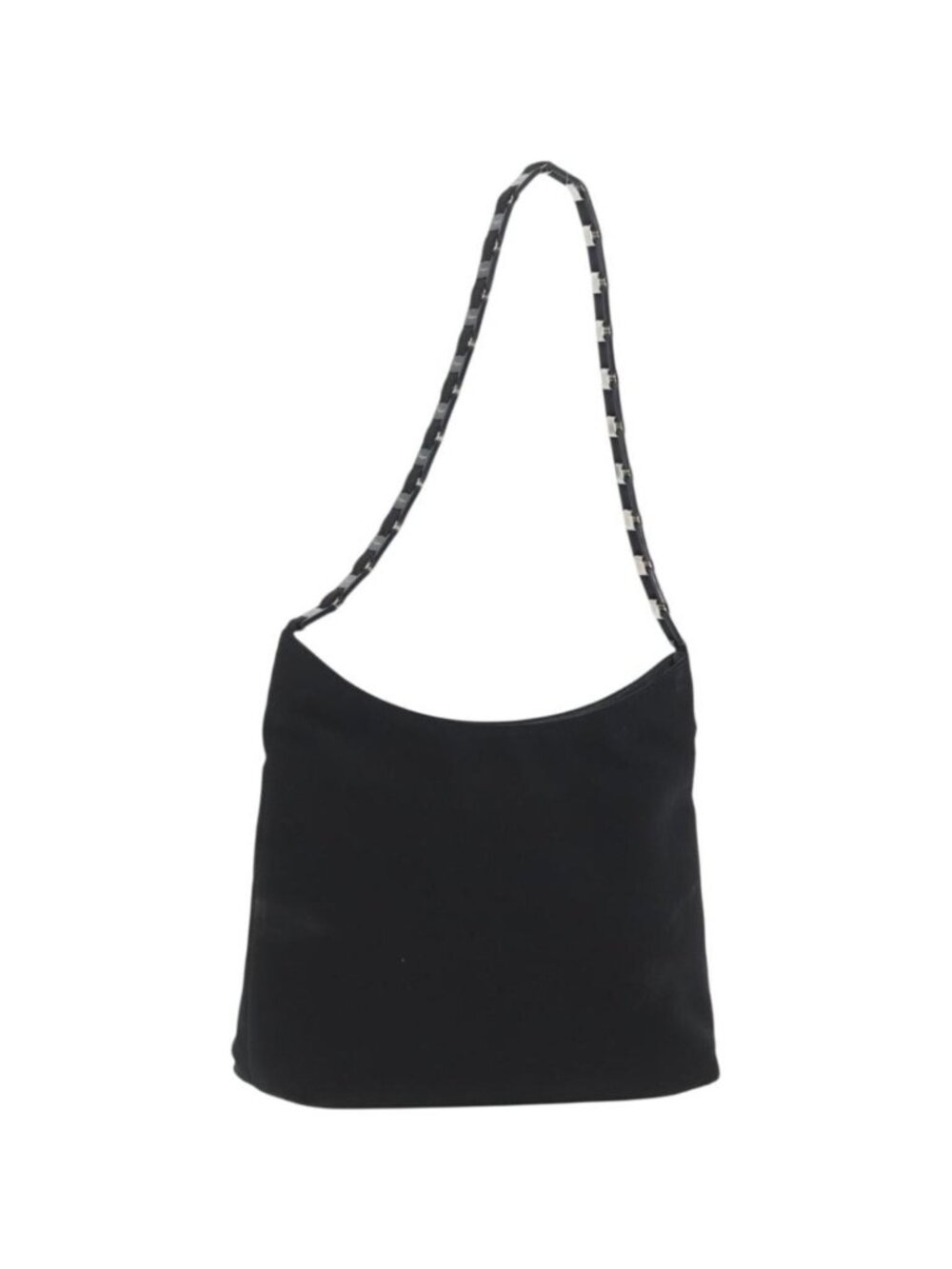 Salvatore Ferragamo Chain Vala Shoulder Bag Nylon Black